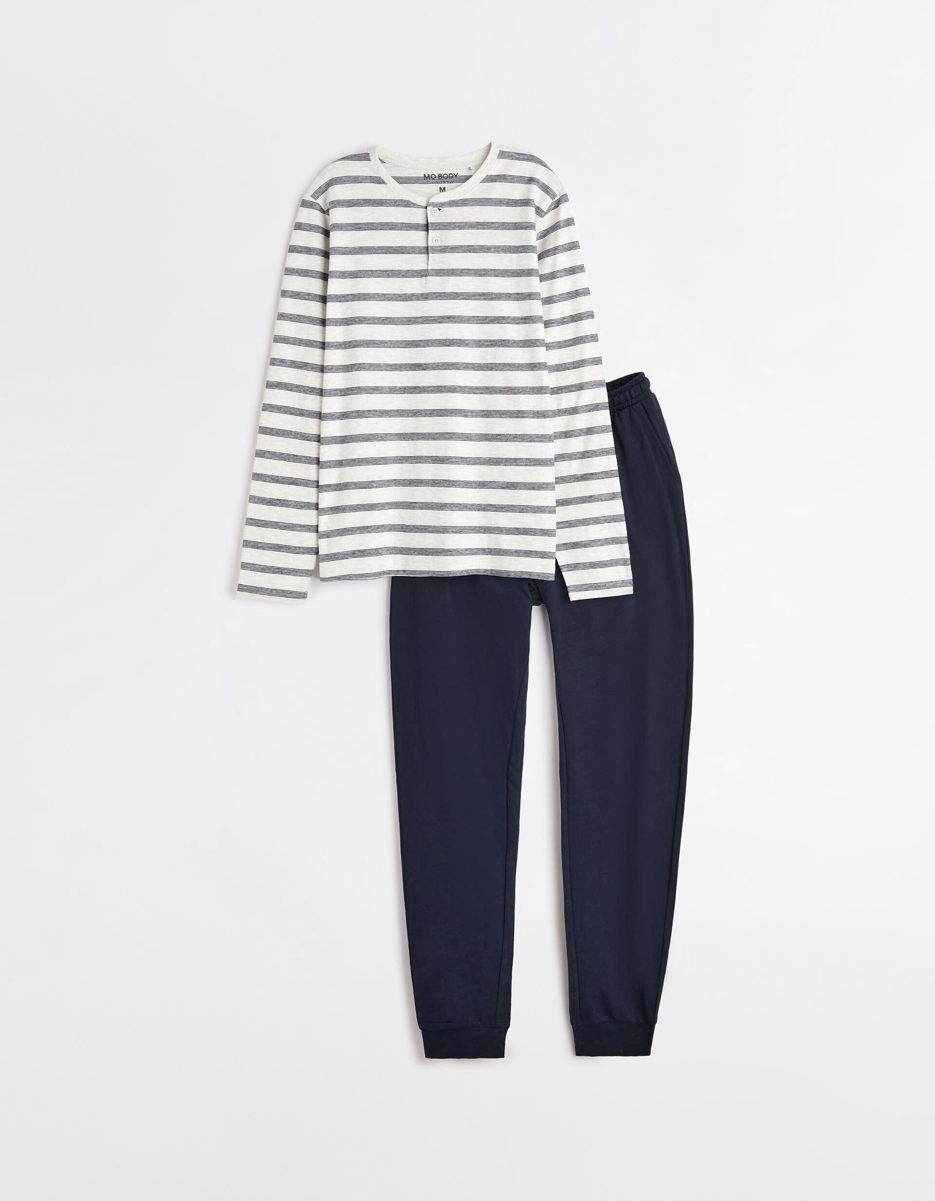 Comprar Online Pijama Riscas, Homem, Cru