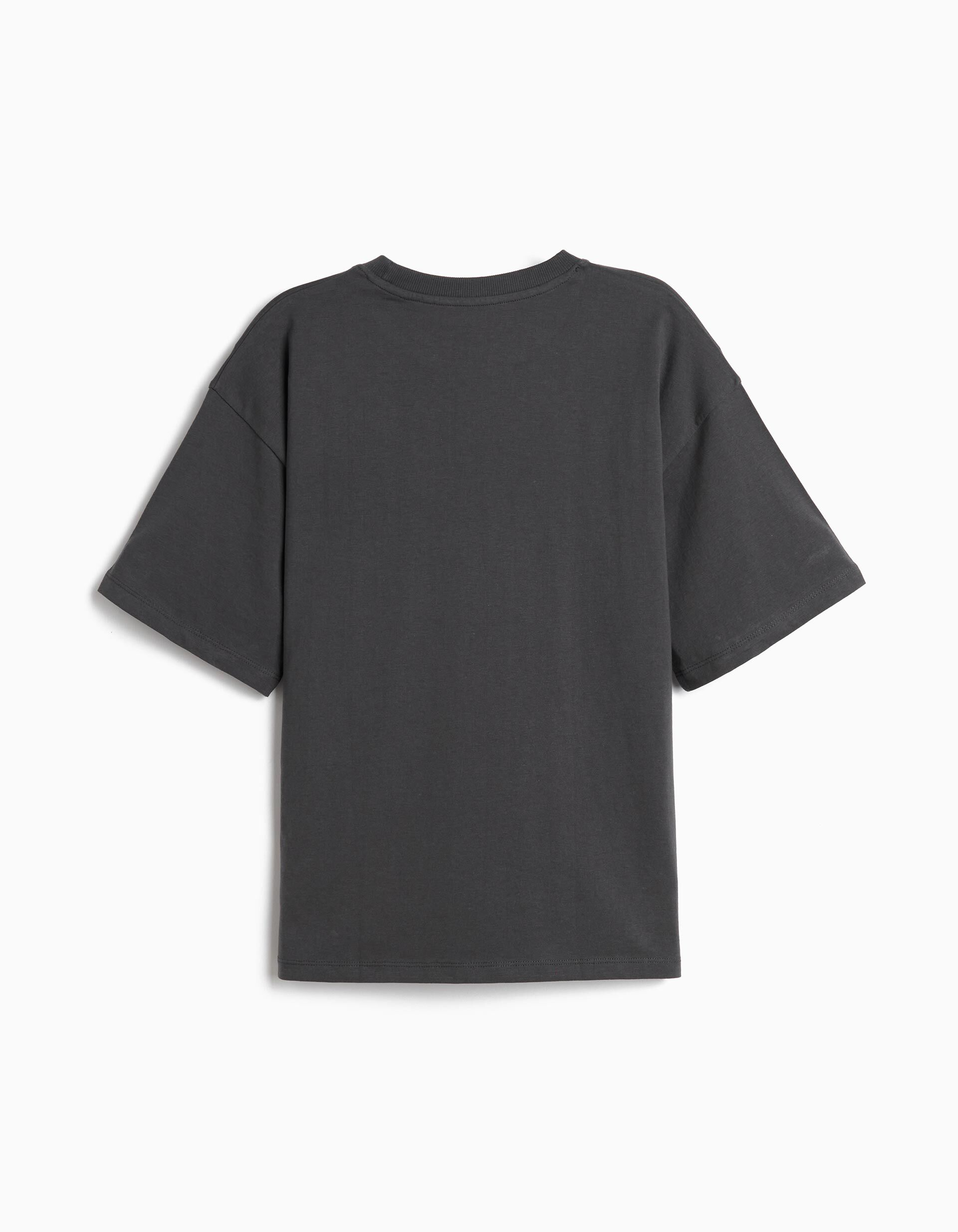 Comprar Online T-shirt Estampada 'Loose Fit', Menino, Cinzento Escuro