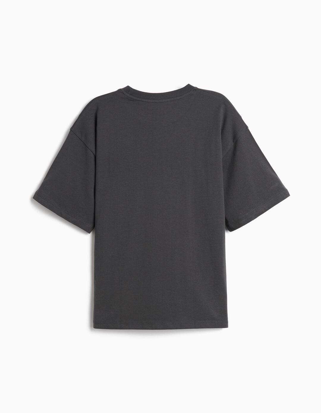 T-shirt Estampada 'Loose Fit', Menino, Cinzento Escuro