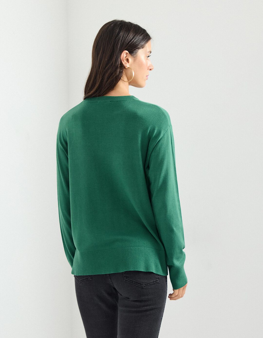 Camisola de Malha, Mulher, Verde