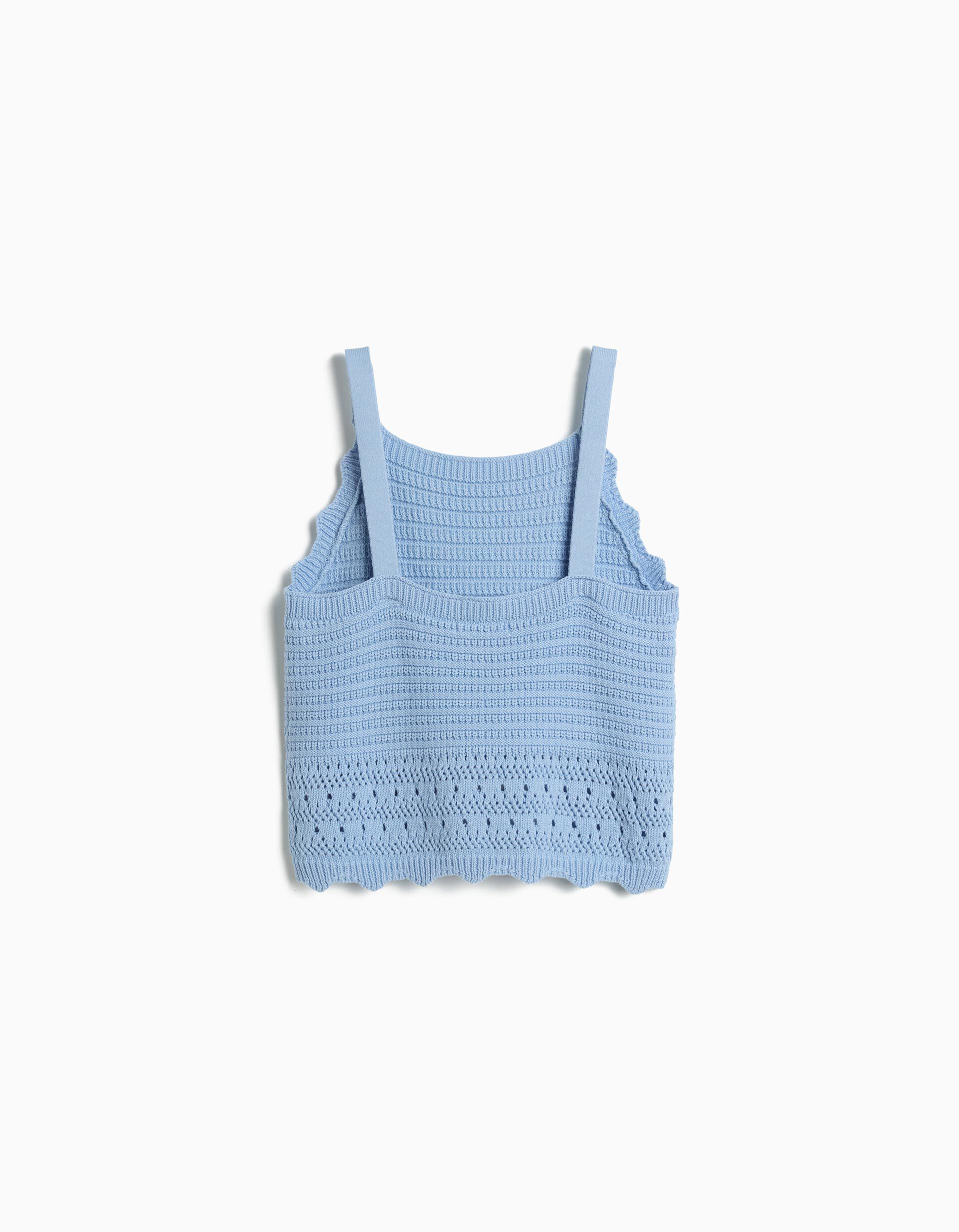 Comprar Online Top Crochet, Menina, Azul Claro