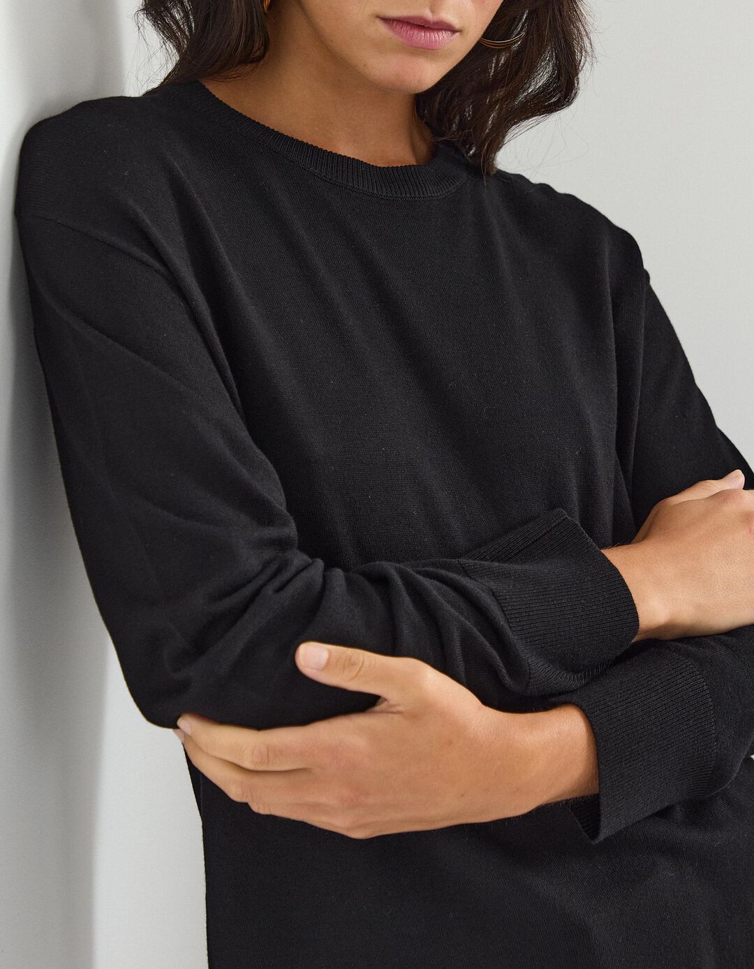 Camisola de Malha, Mulher, Preto 