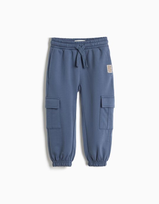 Comprar Online Cal&ccedil;as Jogger De Felpa, Menino, Azul