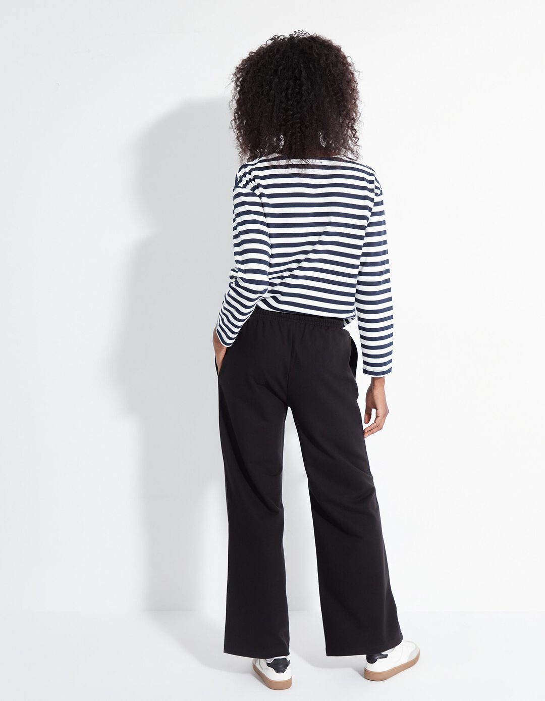 Joggers Wide Leg, Mulher, Preto