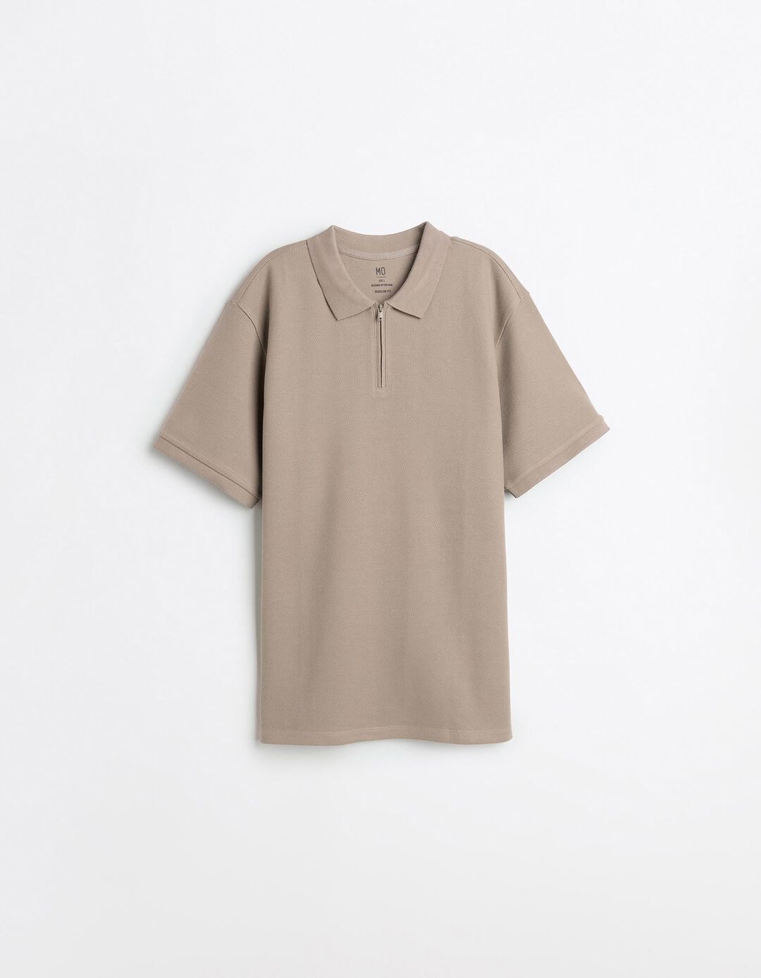 Polo com Fecho, Homem, Bege