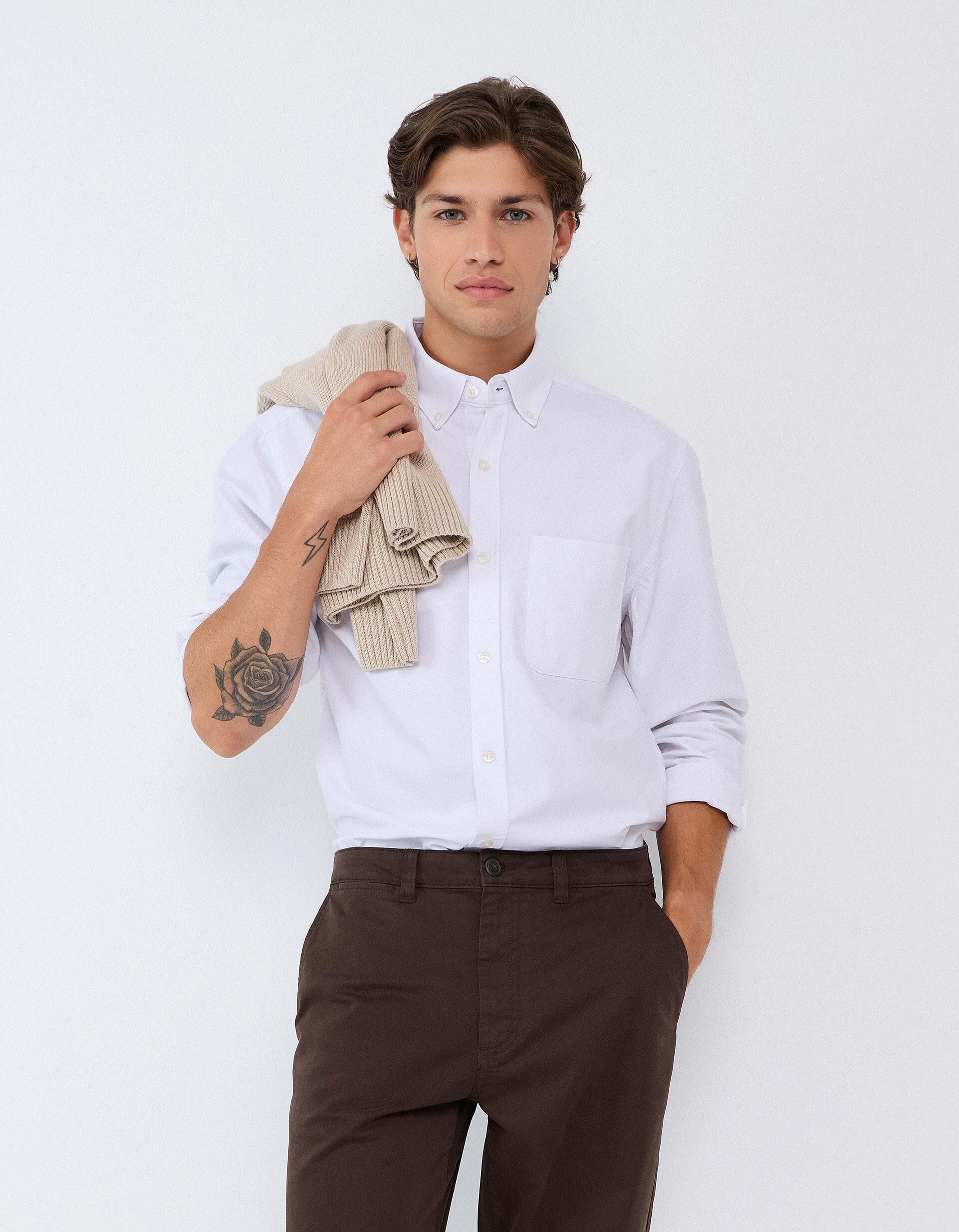Comprar Online Camisa Oxford, Homem, Branco