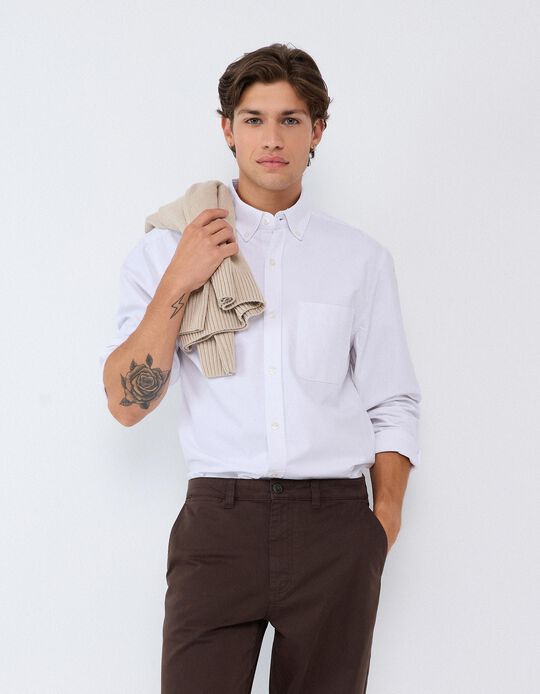 Comprar Online Camisa Oxford, Homem, Branco