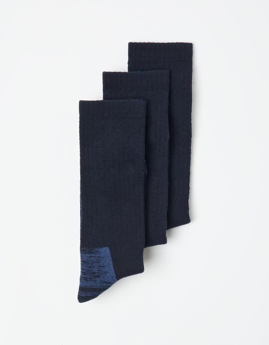 Comprar Online Pack 3 Pares de Meias, Homem, Azul Noite
