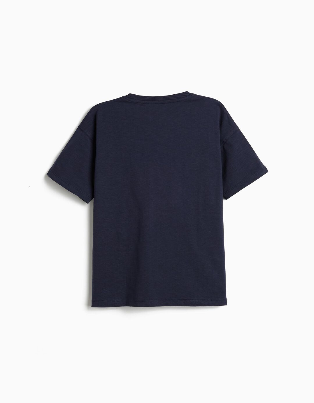 T-shirt com Estampado, Menino, Azul Escuro