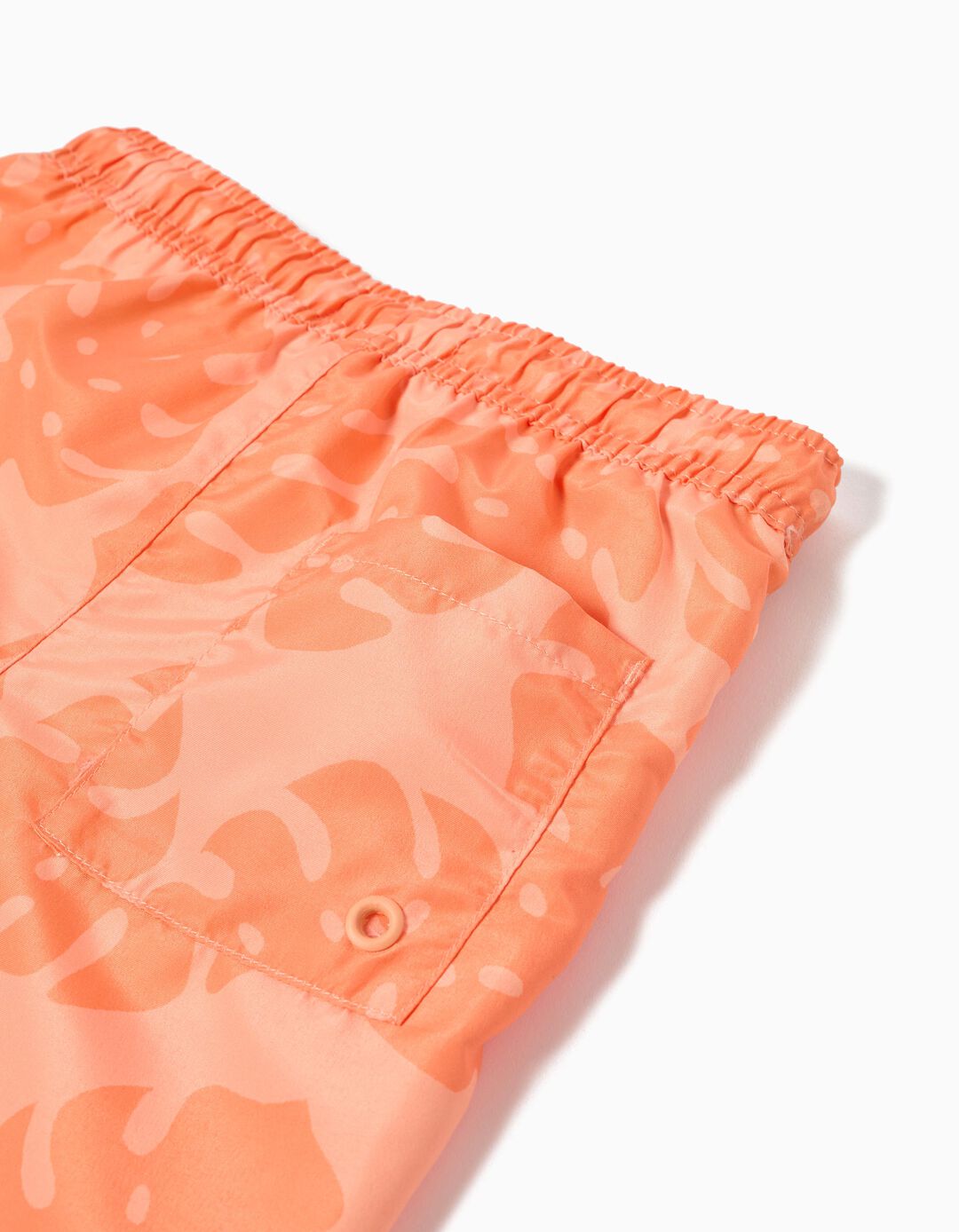 Calções de Banho Estampados, Menino, Laranja Claro 