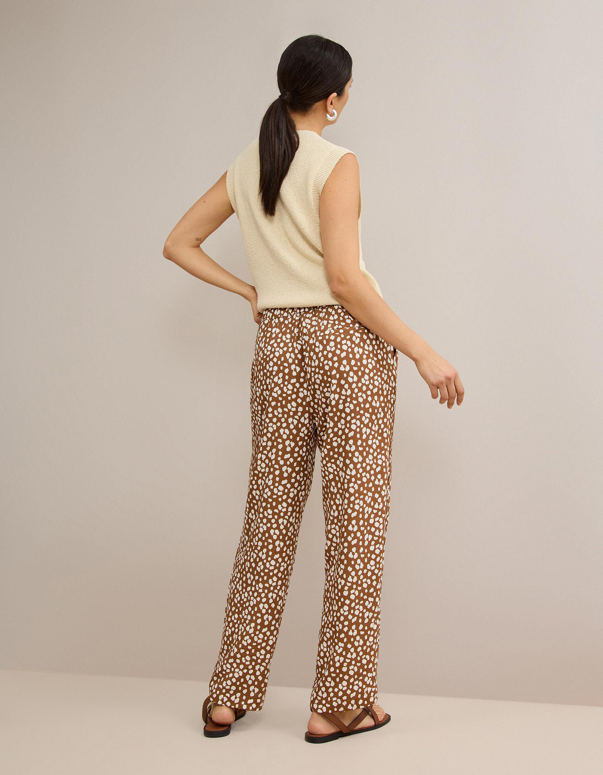 Comprar Online Cal&ccedil;as Fluidas, Mulher, Bege Claro