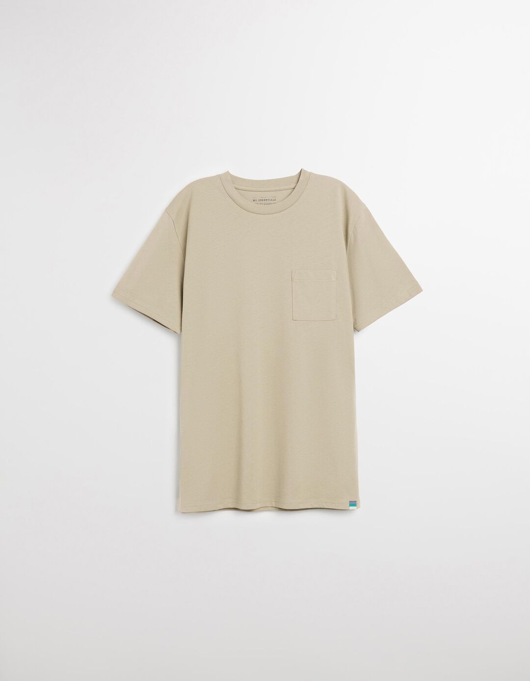 T-shirt Bolso, Homem, Bege Escuro