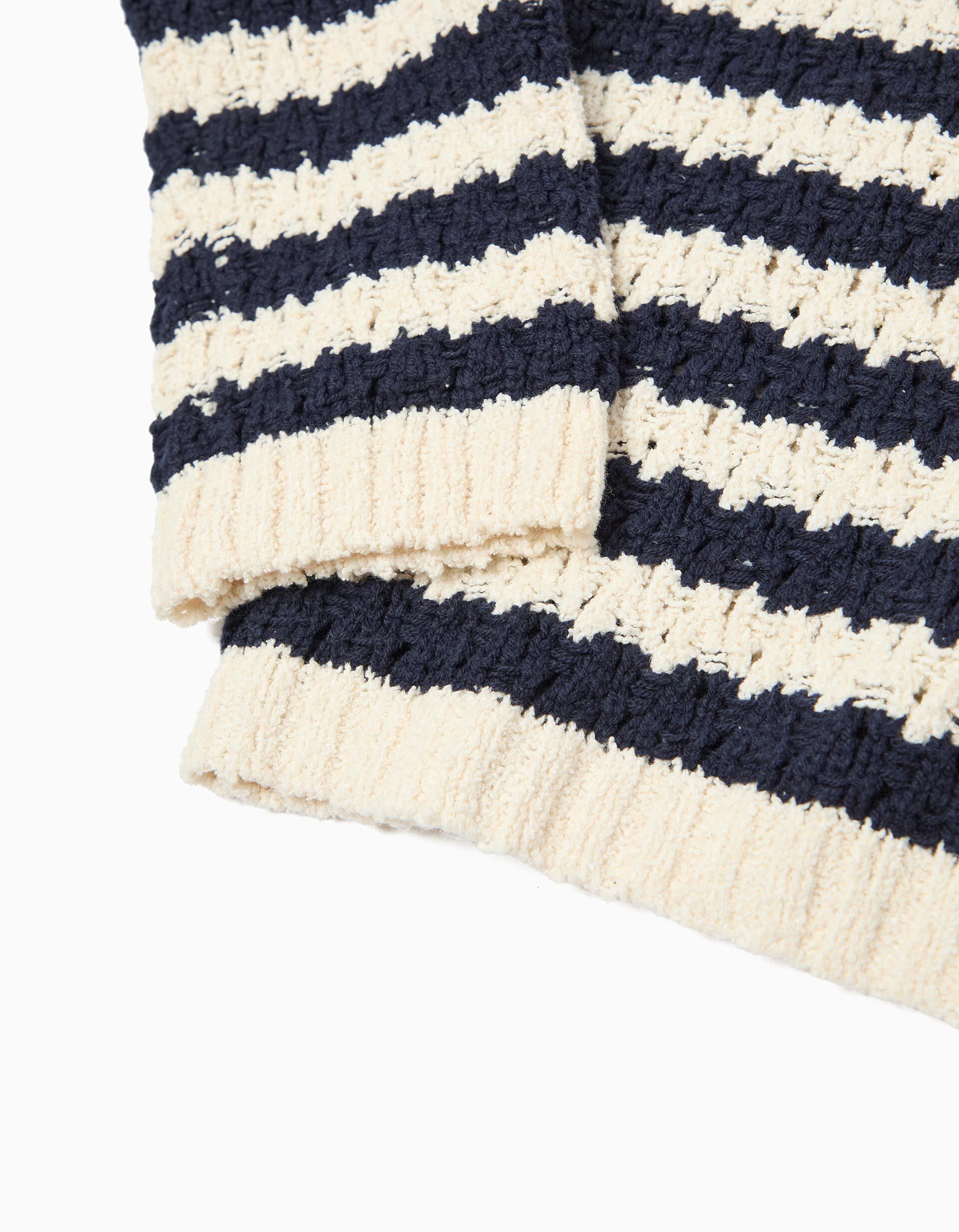 Comprar Online Camisola Riscas, Menina, Azul Escuro