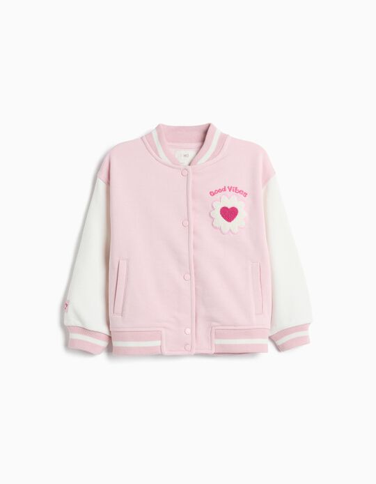 Comprar Online Casaco Bomber, Menina, Rosa Claro 
