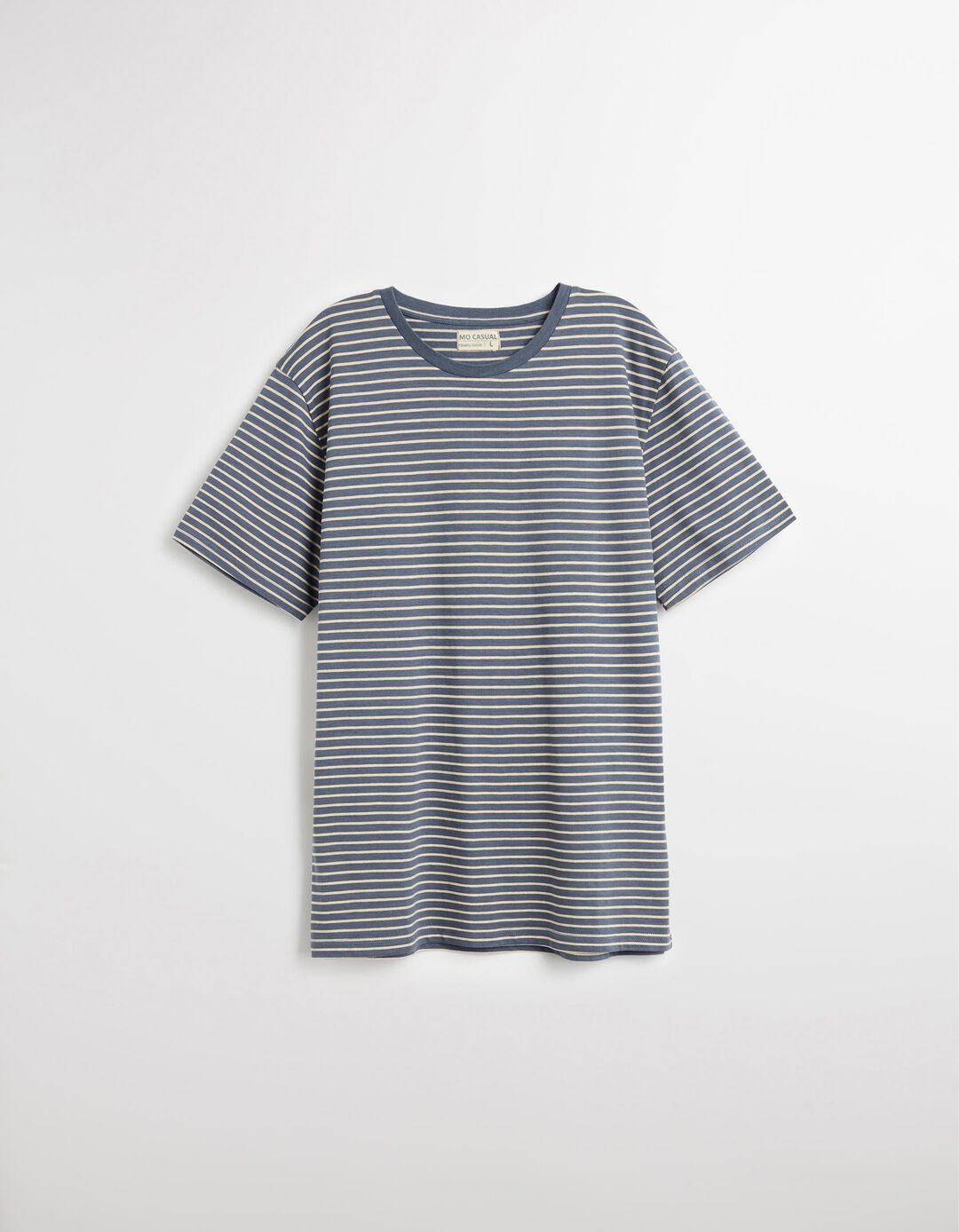 T-shirt Riscas, Homem, Azul
