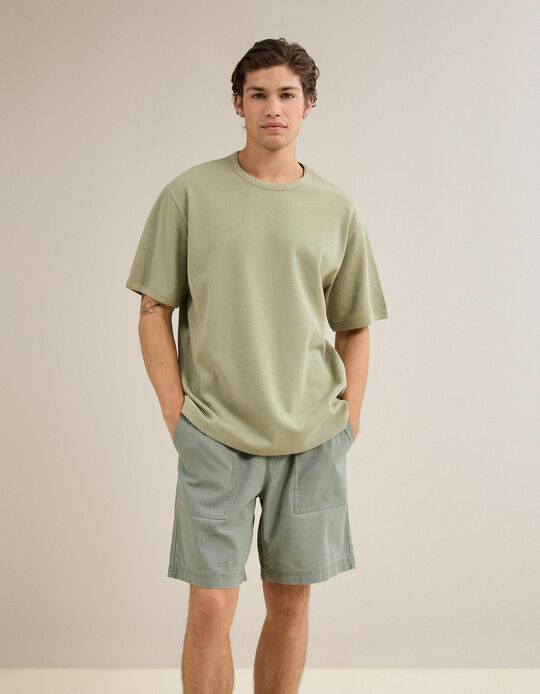Comprar Online T-shirt Waffle, Homem, Verde