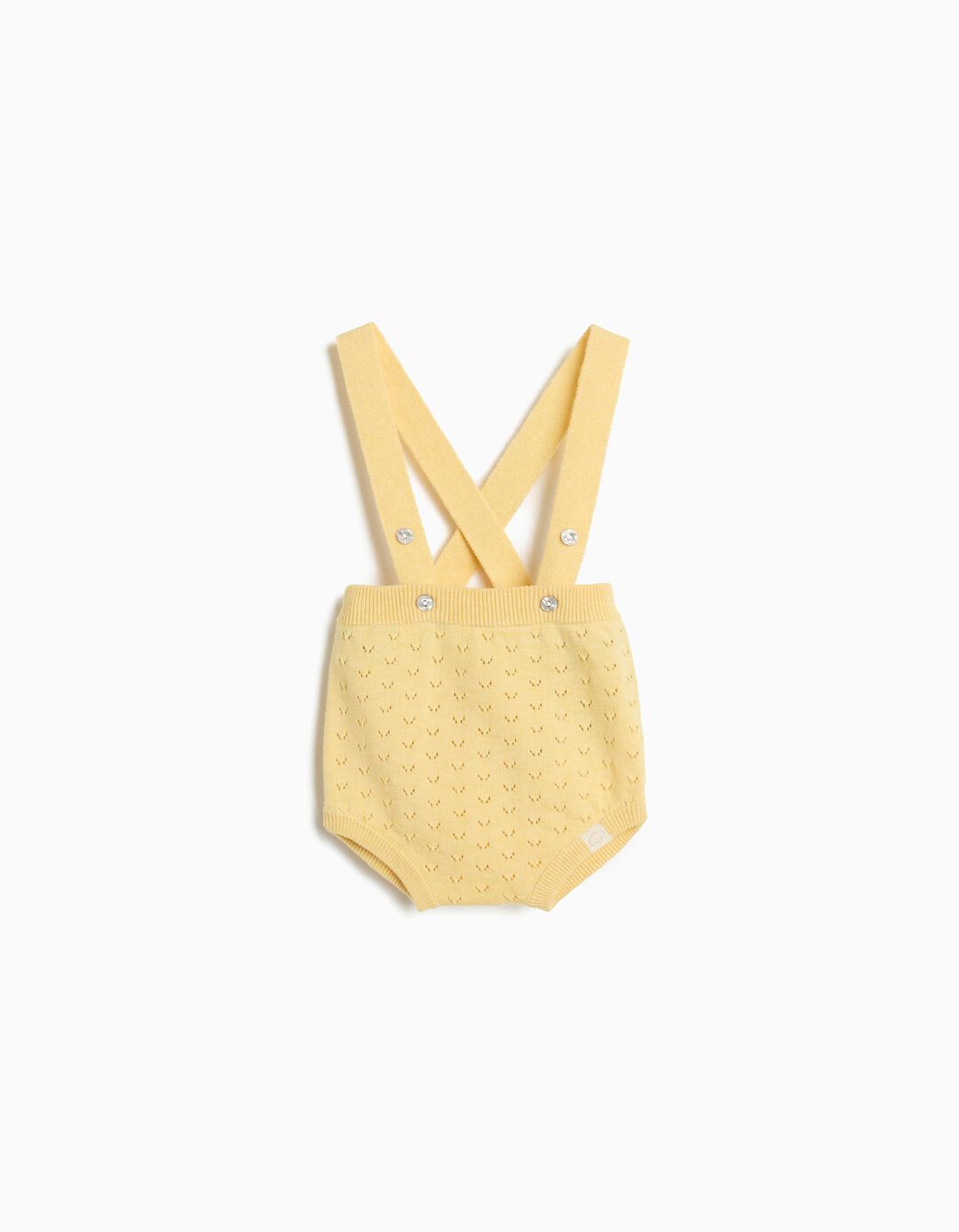 Cal&ccedil;&otilde;es de Malha, Rec&eacute;m-Nascido, Amarelo Claro