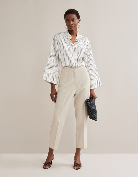 Comprar Online Cal&ccedil;as Cinta Subida, Mulher, Bege