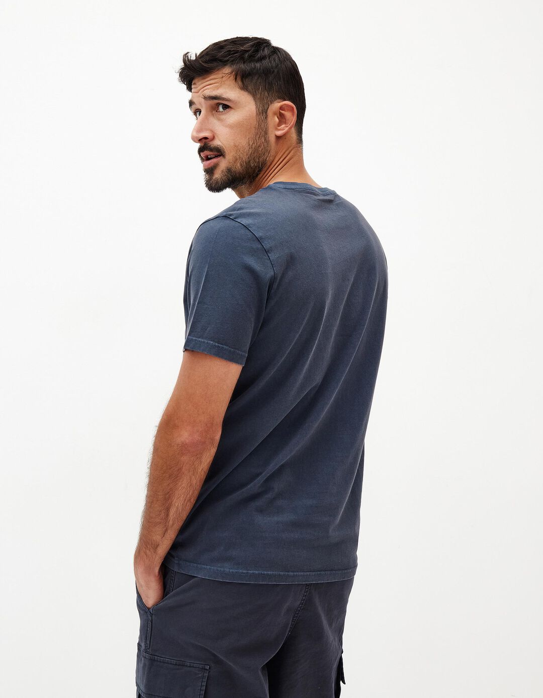 T-shirt, Homem, Azul Escuro