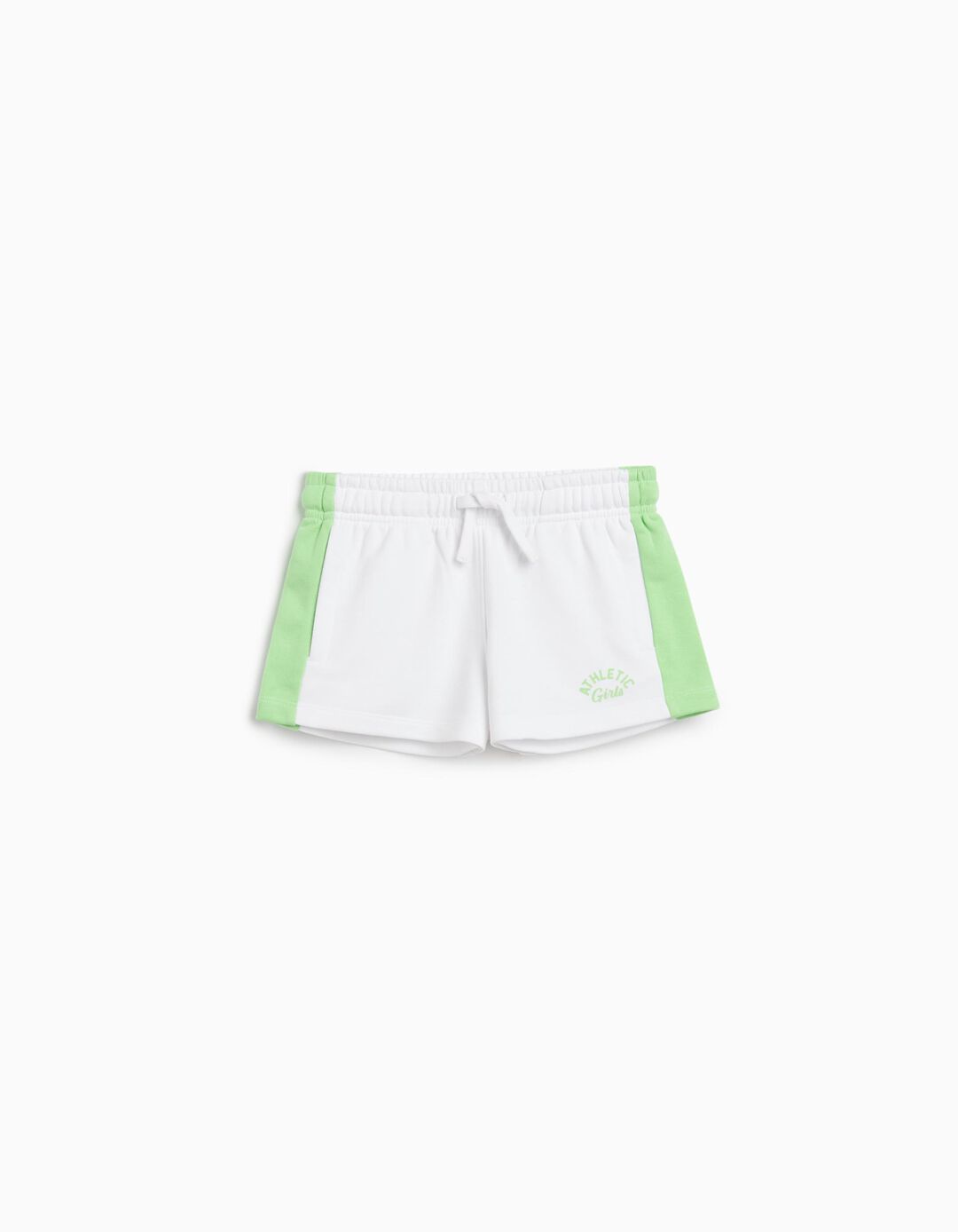 Calções Fleece, Menina, Verde Claro