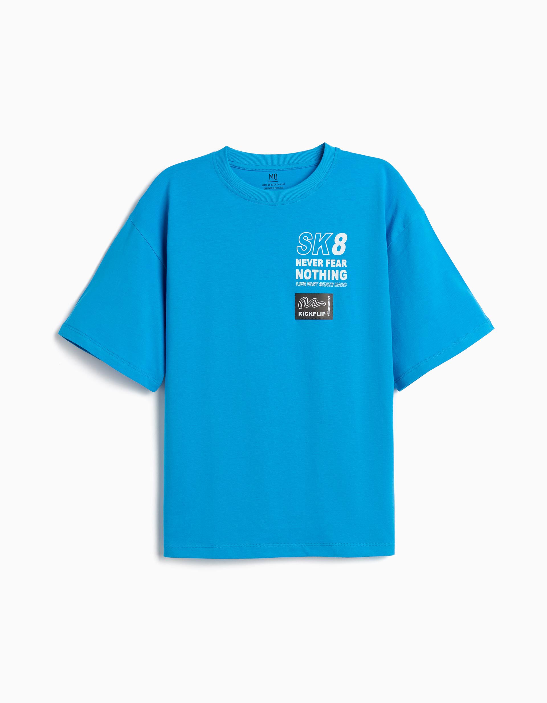 Comprar Online T-shirt Estampada 'Loose Fit', Menino, Azul