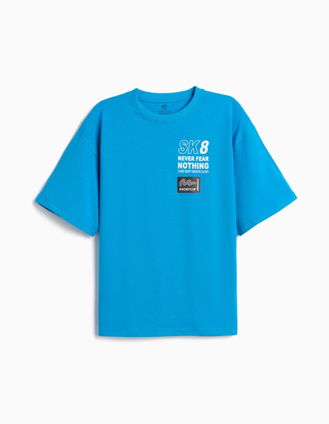 T-shirt Estampada 'Loose Fit', Menino, Azul
