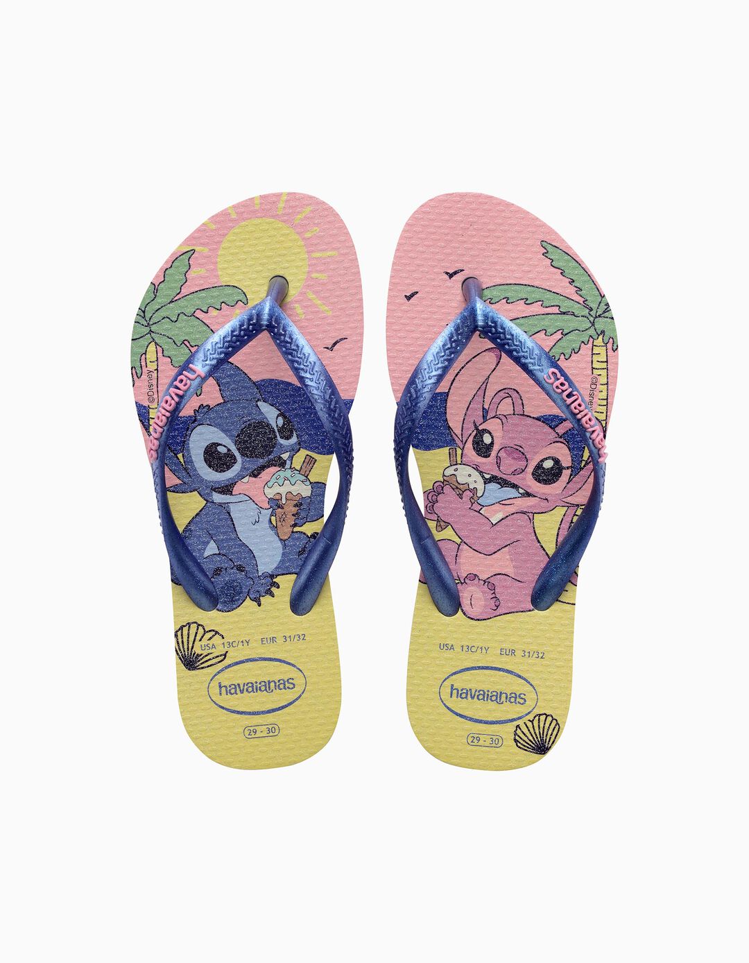 Chinelos Havaianas 'Stitch' &copy;Disney, Menina, Azul