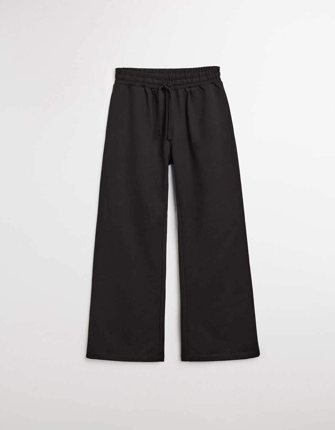 Calças Joggers Wide Leg, Mulher, Preto
