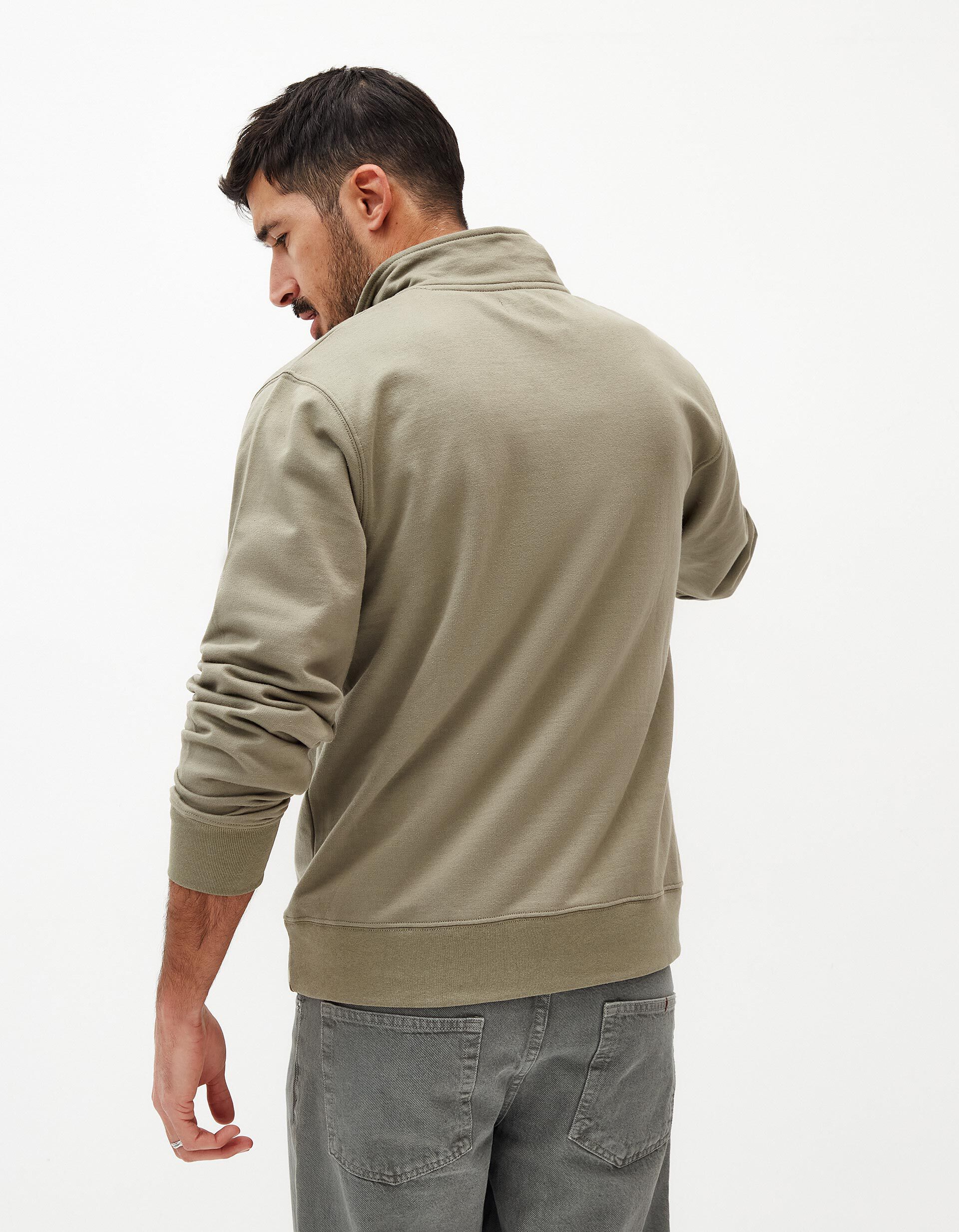 Comprar Online Sweatshirt Fecho de Correr, Homem, Verde Escuro