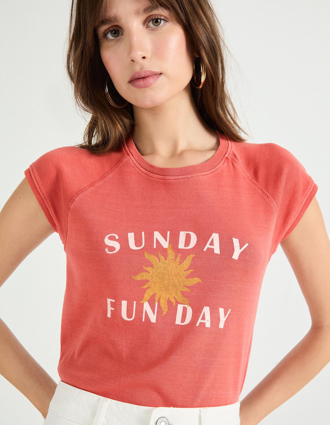 T-shirt Print, Mulher, Rosa