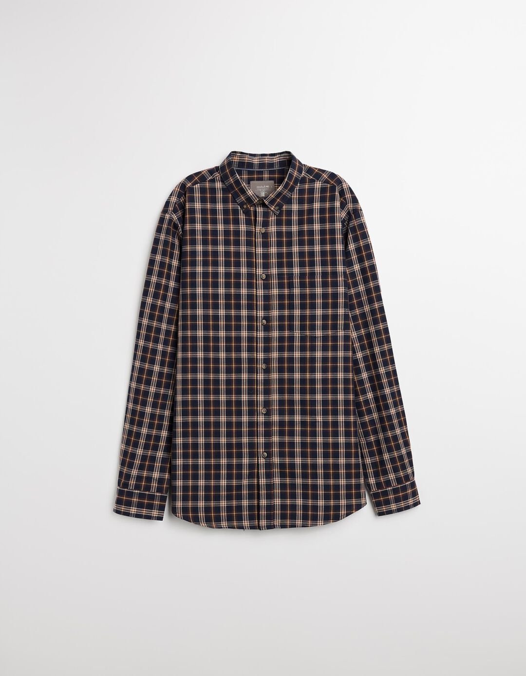 Camisa de Xadrez, Homem, Castanho