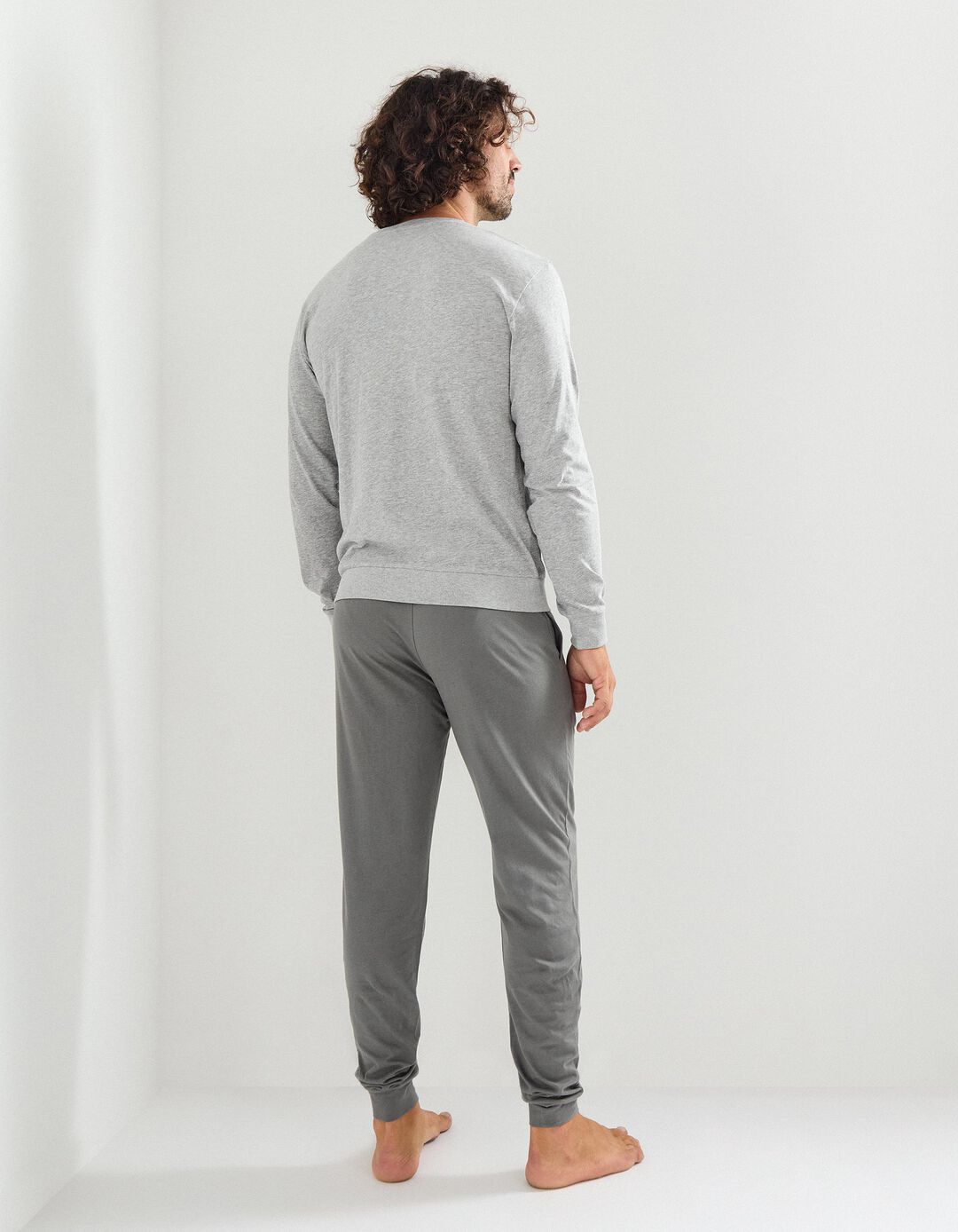Pijama Jersey, Homem, Cinzento Escuro