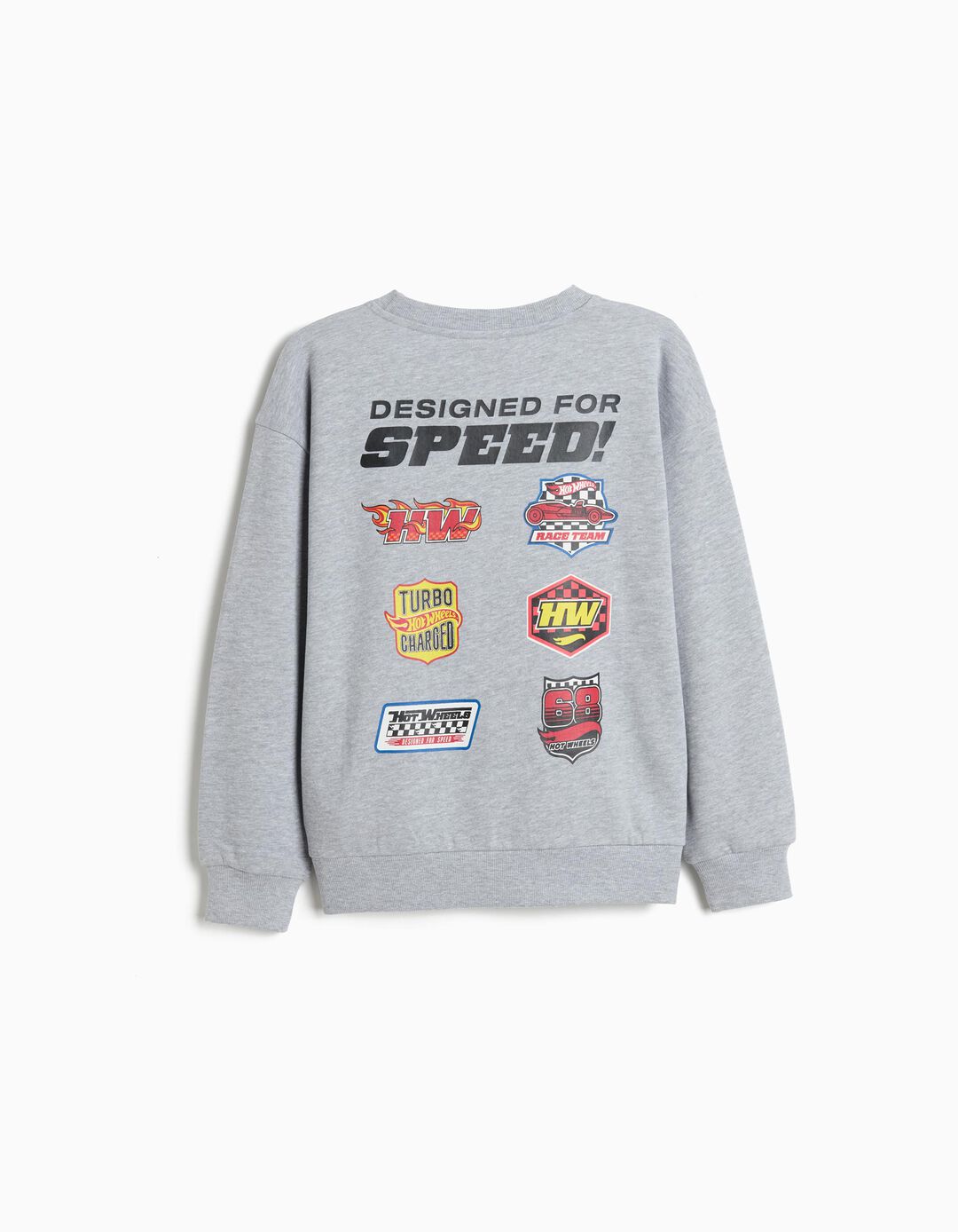 Sweatshirt de Felpa 'Hot Wheels', Menino, Cinzento Claro