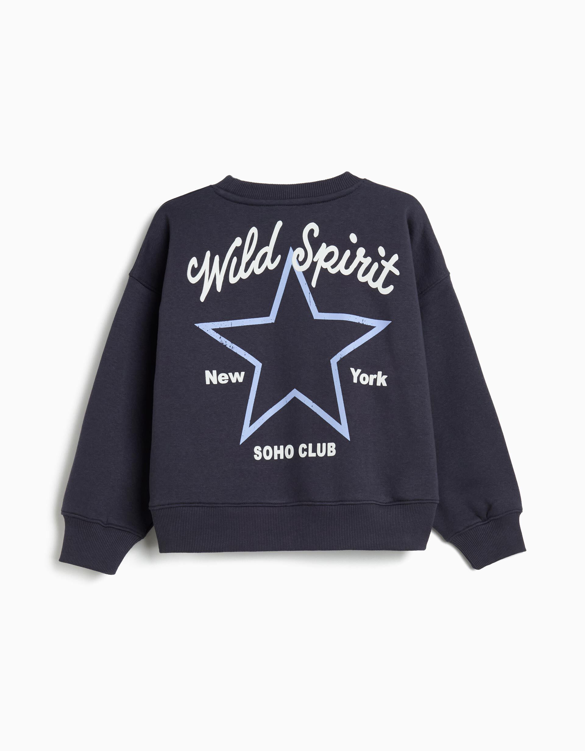 Comprar Online Sweatshirt de Felpa, Menina, Azul Escuro