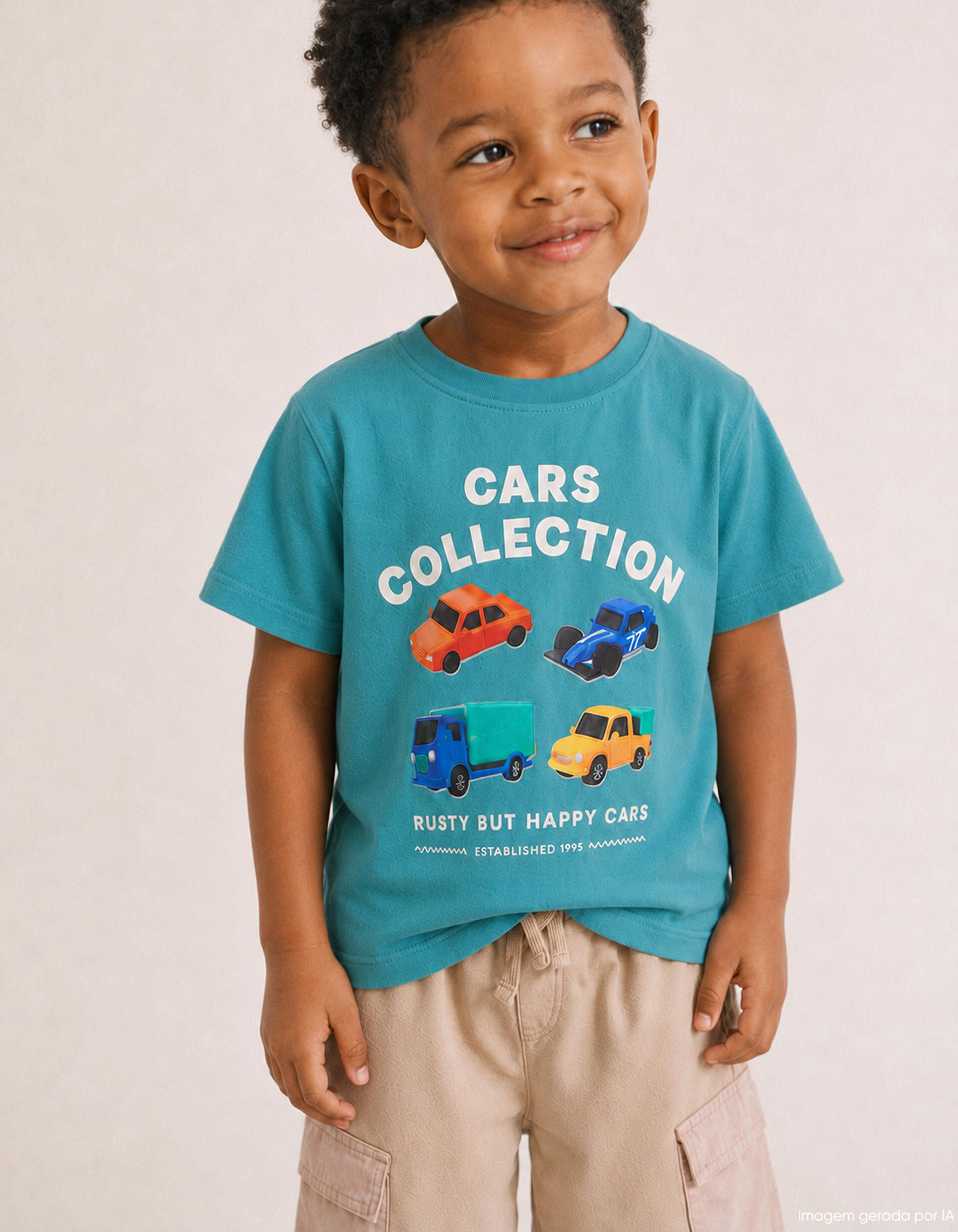 Comprar Online T-shirt Estampada, Menino, Azul