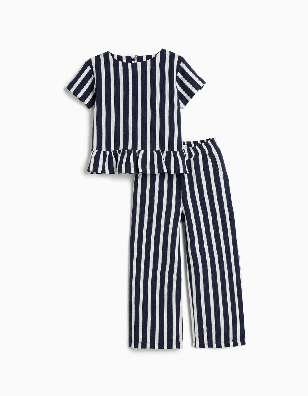 Conjunto T-shirt e Cal&ccedil;as, Menina, Azul Escuro