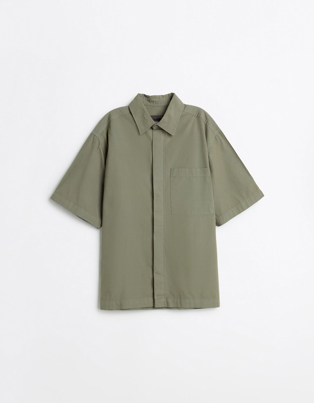 Camisa Popline, Homem, Verde Escuro