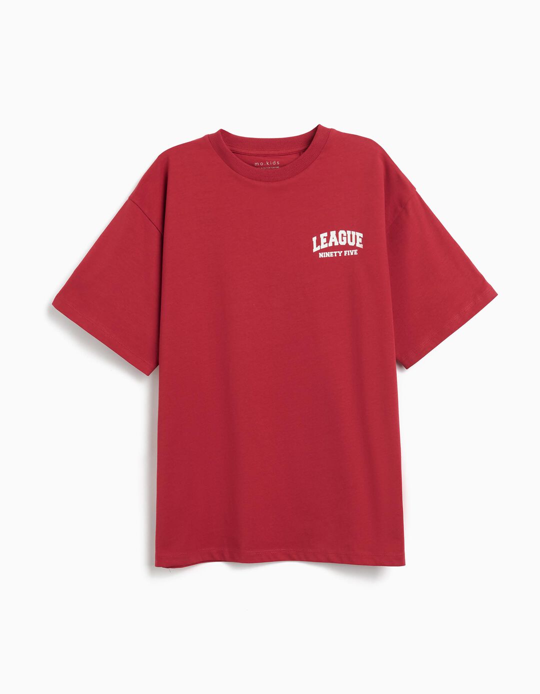 T-shirt Print, Menino, Vermelho Escuro 