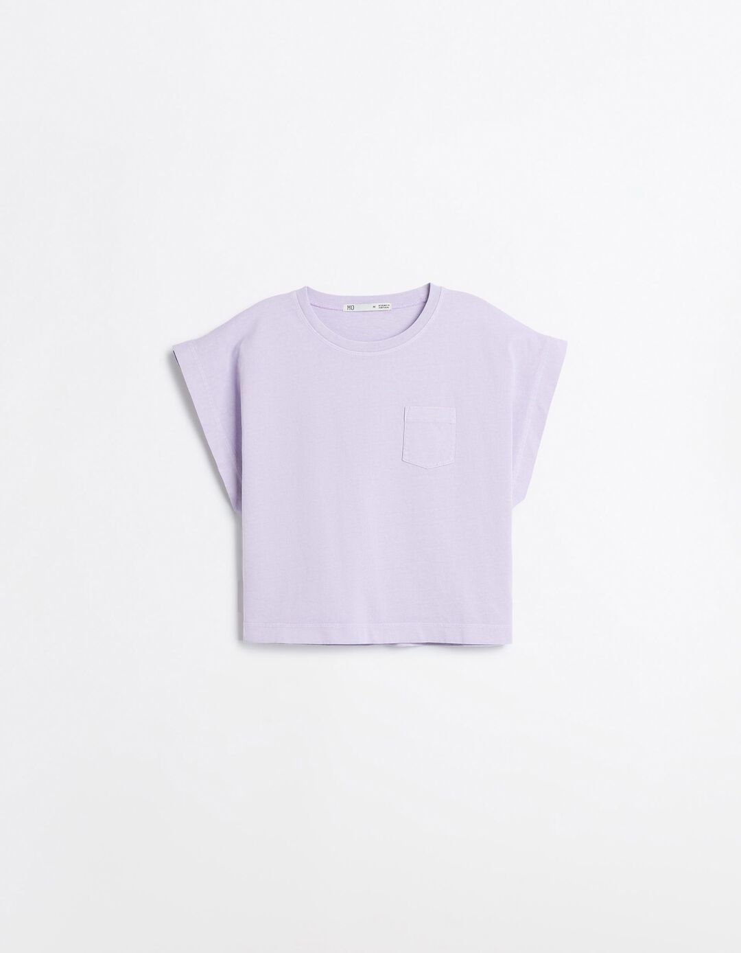 T-shirt Com Bolso, Mulher, Roxo Claro