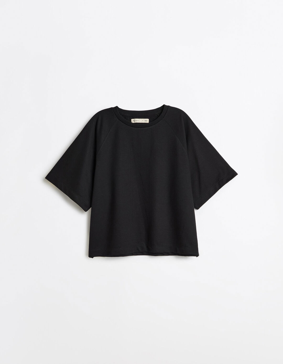 T-shirt De Manga Curta, Mulher, Preto 