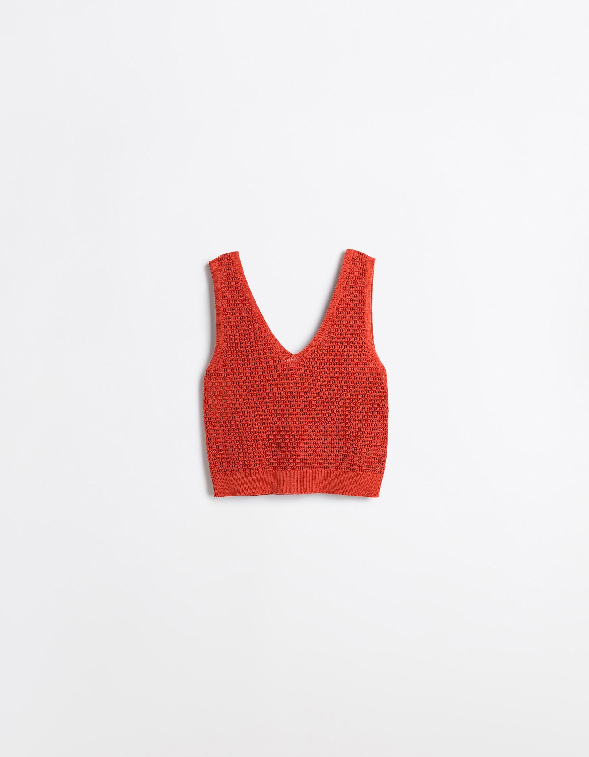 Comprar Online Top Com Al&ccedil;as, Mulher, Vermelho Escuro