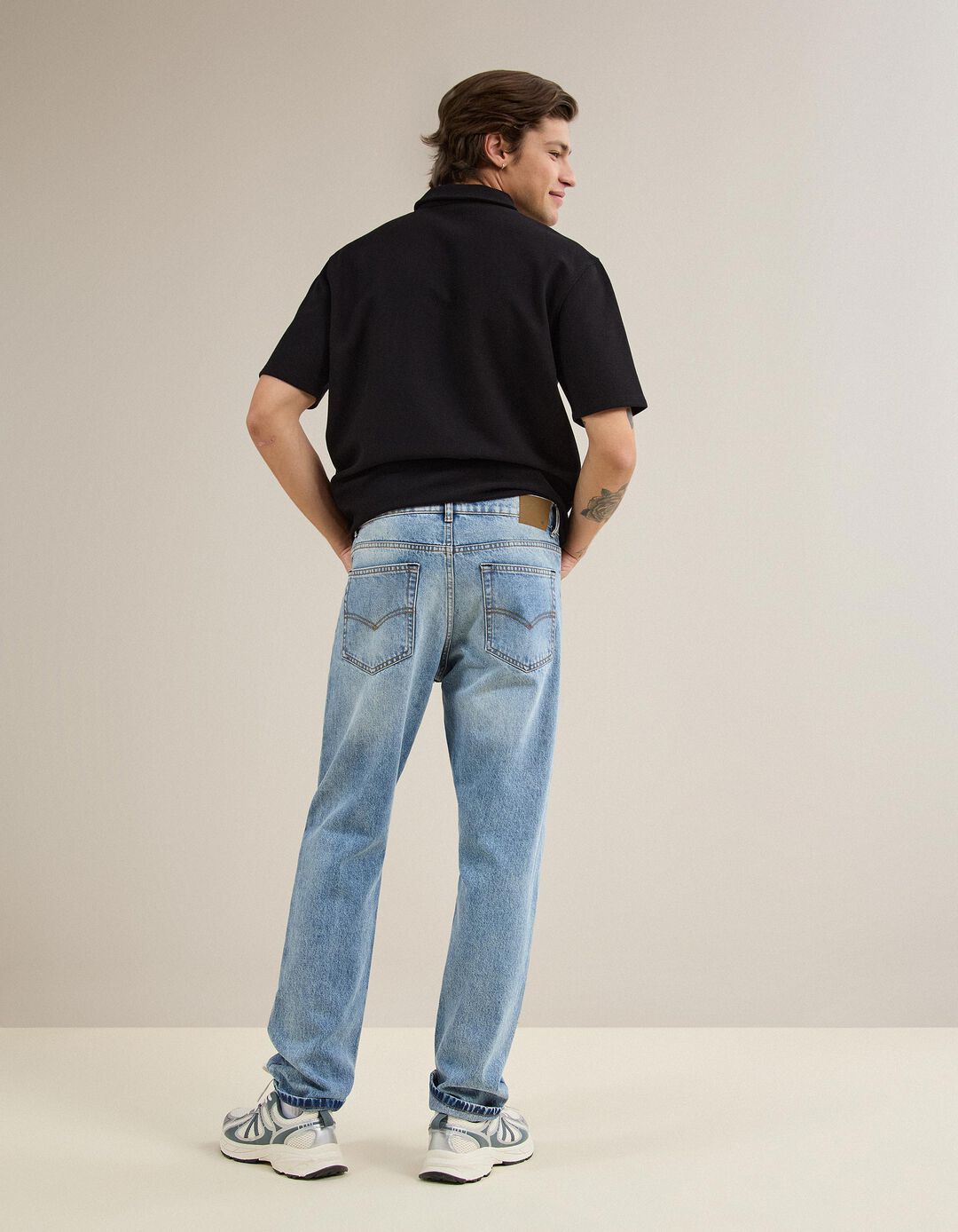 Cal&ccedil;as de Ganga 'Straight', Homem, Azul Claro