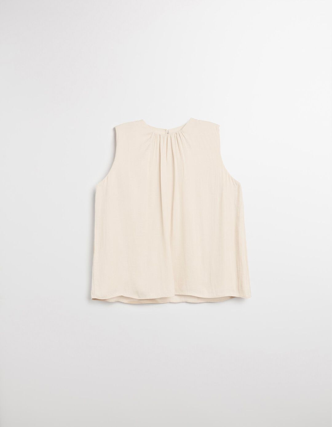 Blusa sem Mangas, Mulher, Bege
