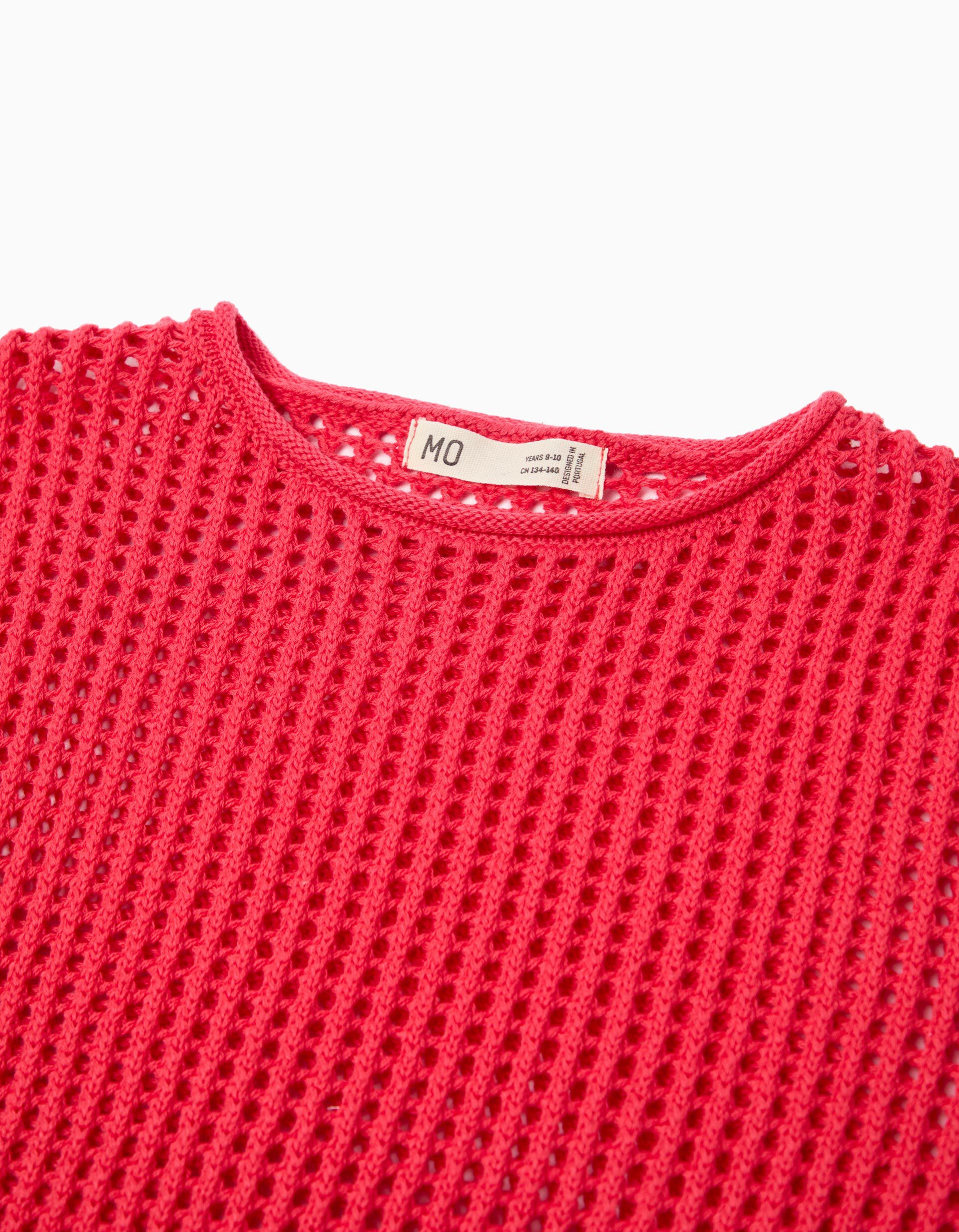 Comprar Online Camisola Crochet, Menina, Rosa Escuro