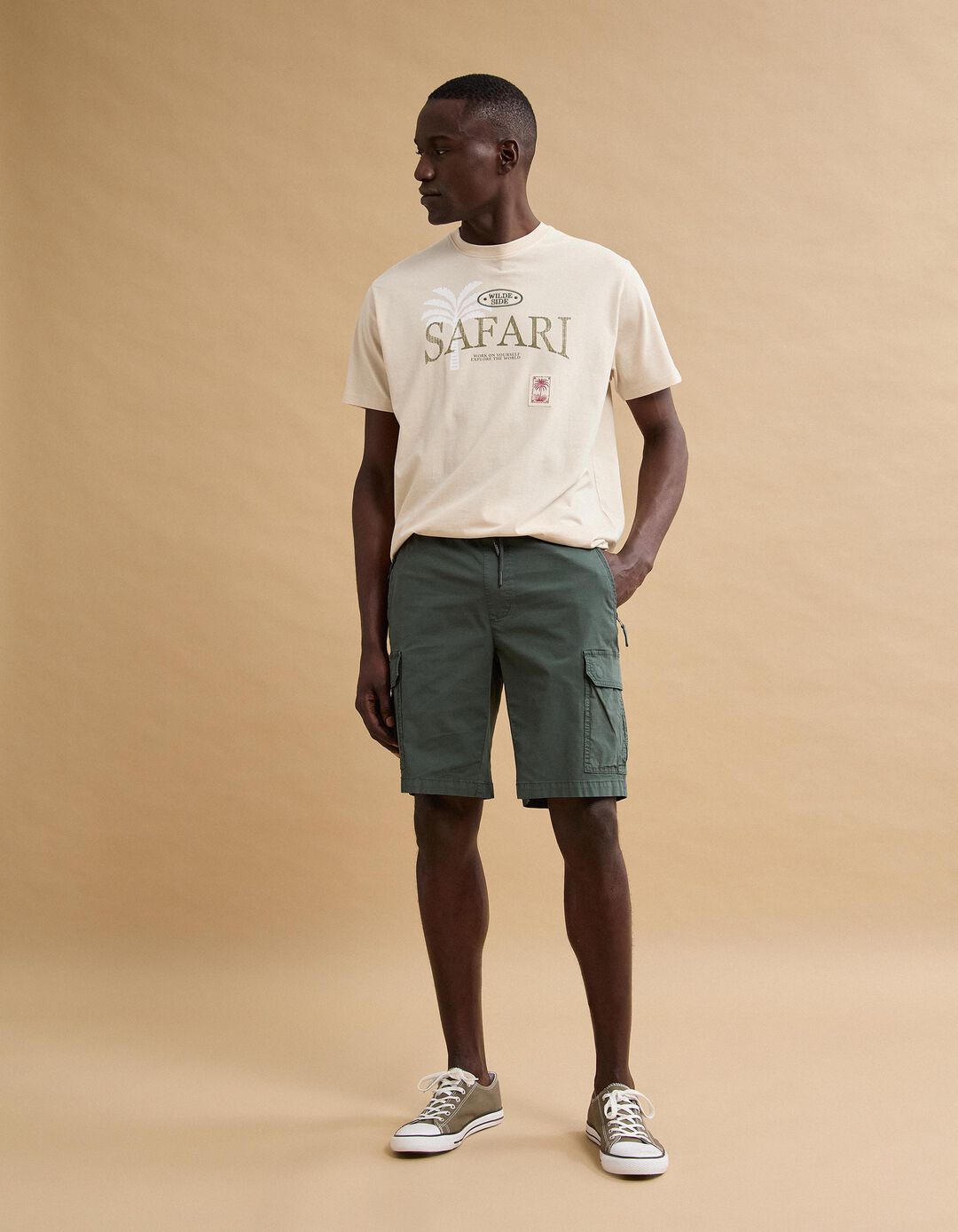 Cal&ccedil;&otilde;es Cargo, Homem, Verde Escuro