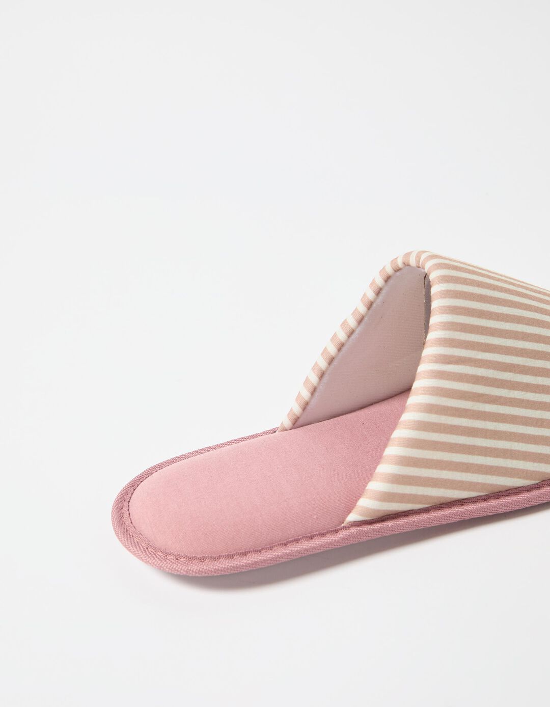 Chinelos de Quarto Riscas, Mulher, Rosa Claro