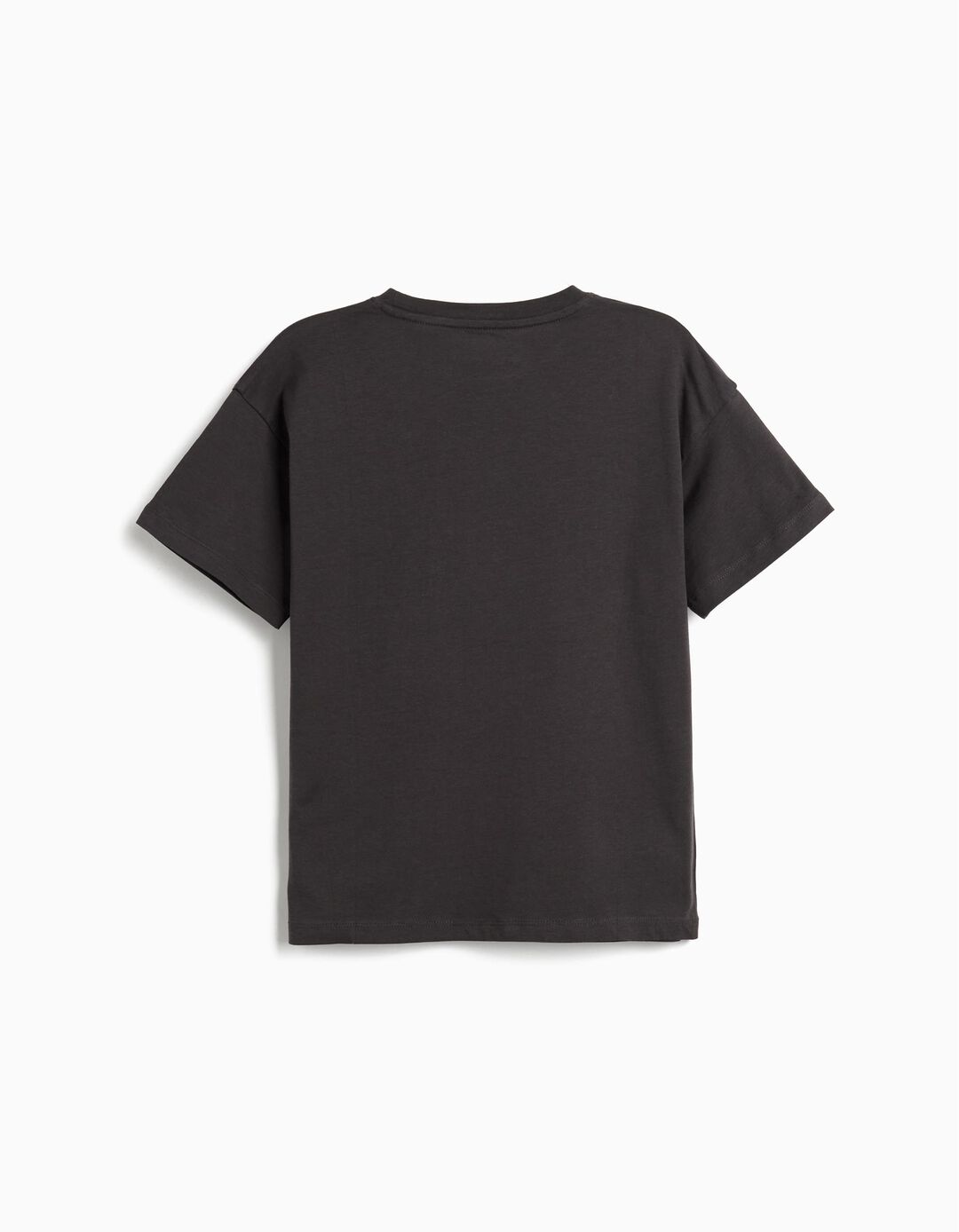 T-shirt Print, Menino, Cinzento Escuro