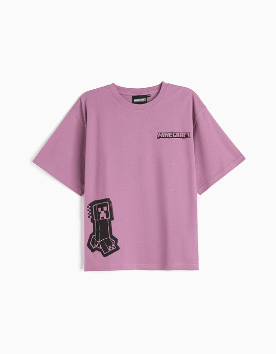 Comprar Online T-shirt 'Minecraft ', Menino, Roxo