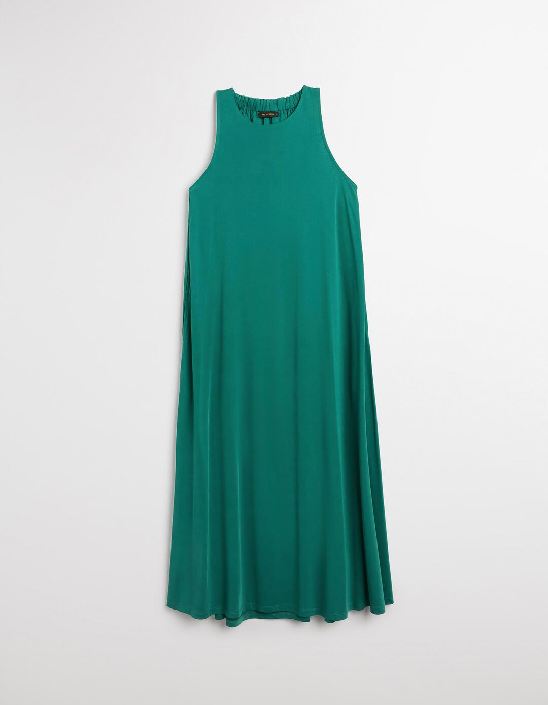 Vestido Comprido, Mulher, Verde