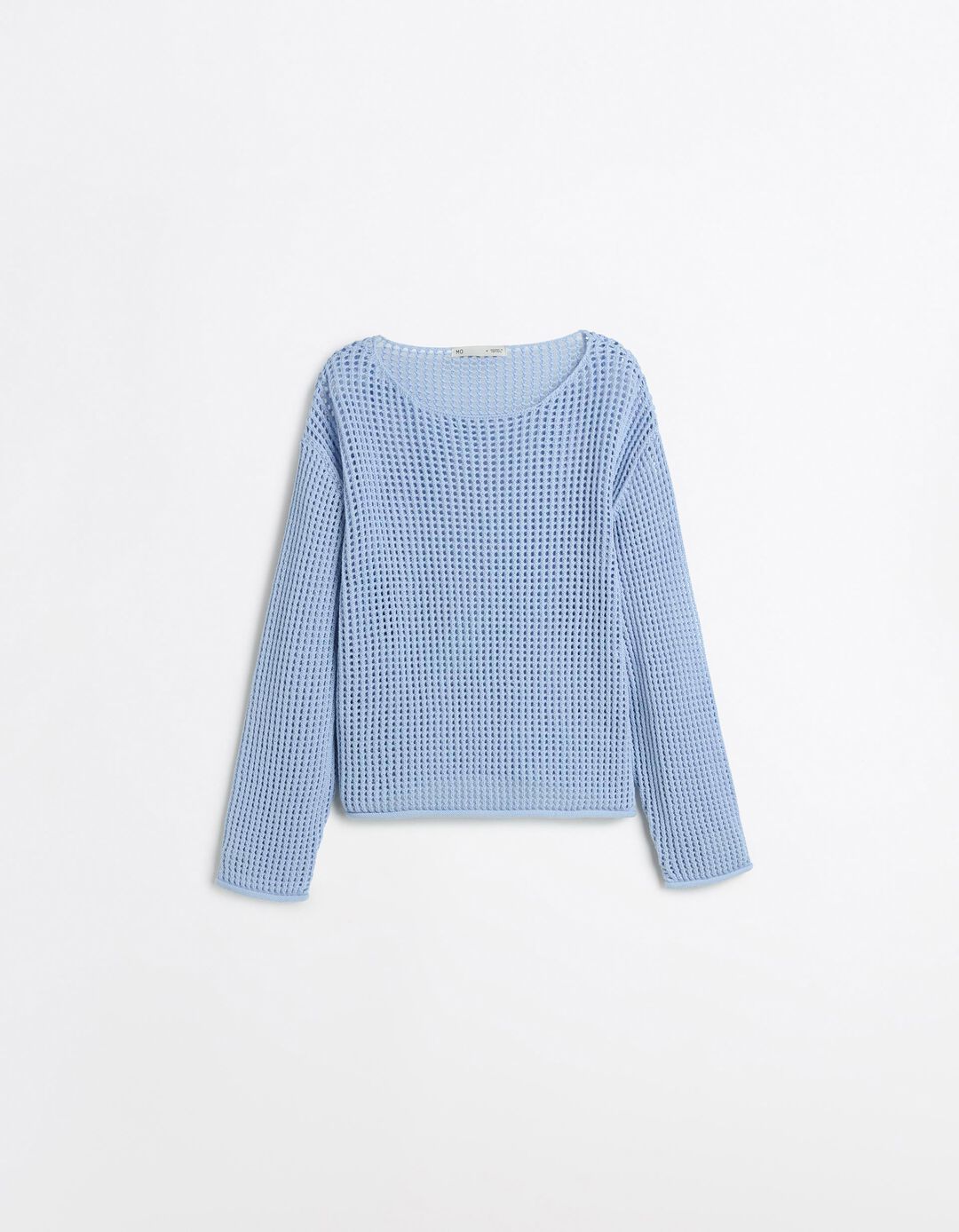 Camisola de Malha Crochet, Mulher, Azul